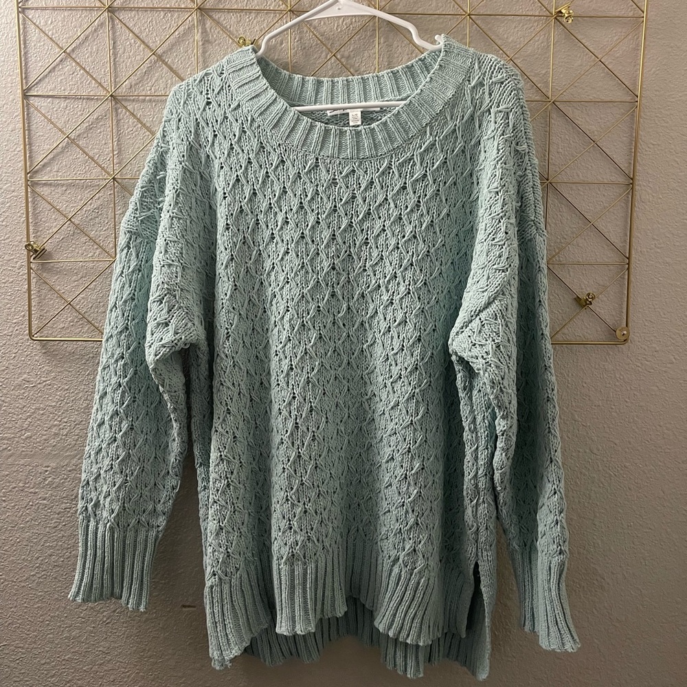 Mint Knitted Sweater